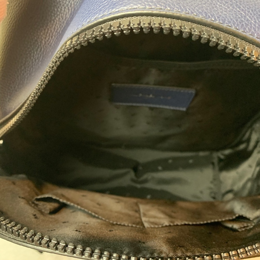 MK Leather Navy Cooper Backpack - Picture 5 of 6